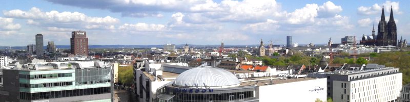 Köln Hafen Kranhäuser Bild